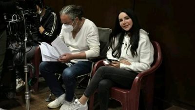 قبل عرضه.. إنجي علاء وأحمد نادر جلال في كواليس ”كوفيد 25”: يارب اكتبلنا النجاح