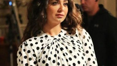 هبة مجدى بإطلالة مختلفة فى أحدث  ظهور لها