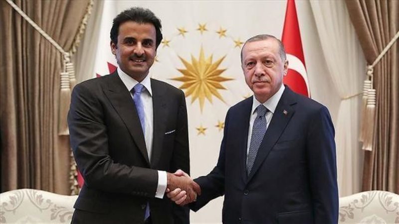 أردوغان وأمير قطر
