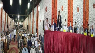 إتمام الصلح فى النزاع القائم بين عائلتين بمحافظة سوهاج