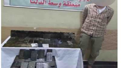 ضبط 120 طربة حشيش بحوزة أحد العناصر الإجرامية بالغربية