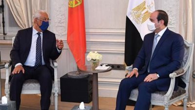 السيسى يبحث مع رئيس وزراء البرتغال تفعيل أطر التعاون المشترك