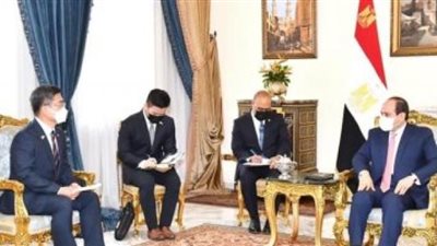 السيسى لوزير دفاع كوريا الجنوبية: نتطلع لتفعيل الشراكة التعاونية الشاملة