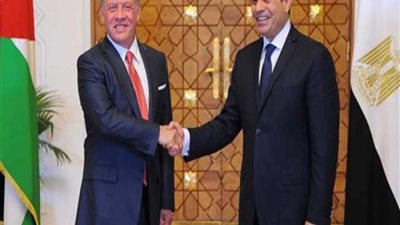 السيسى يبحث مع العاهل الأردنى القضايا ذات الاهتمام المشترك