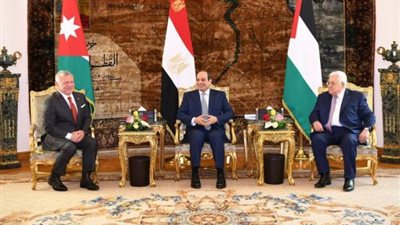 البرلمان العربى يشيد بنتائج القمة الثلاثية المصرية الأردنية الفلسطينية
