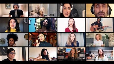 أوبريت ”كلمتي حرة” يجمع آمال مثلوثي مع ظافر العابدين ودرة وهند صبري وعمر كمال