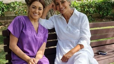 مروة عبد المنعم برفقة سوسن بدر من كواليس ”رق الحبيب”