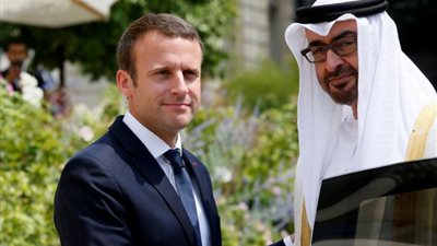 ماكرون يستقبل محمد بن زايد قرب باريس
