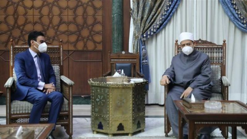 لقاء شيخ الازهر بسفير