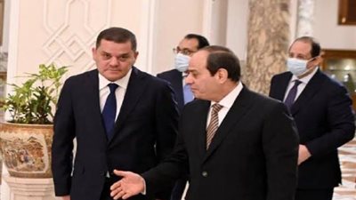 تفاصيل مباحثات السيسى مع رئيس حكومة الوحدة الوطنية الليبية