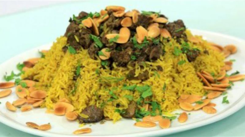 الأرز بالكبد والقوانص
