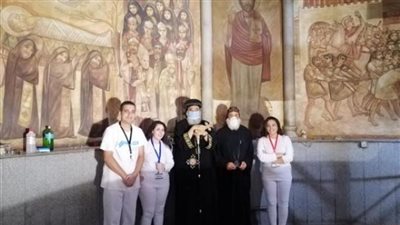 البابا تواضروس يتفقد أعمال تجديد مزار القديس مارمرقس