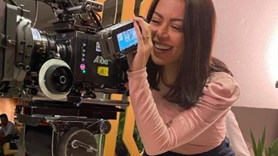 لقاء الخميسى تكشف صور جديدة من كواليس مسلسل ”إجازة مفتوحة ”