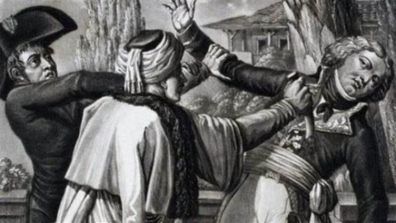 رسم تعبيري يوضح قتل