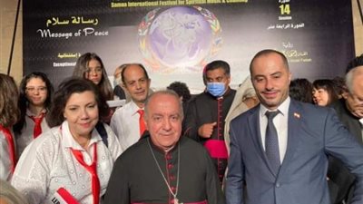 شاهد.. المطران شيحان يشارك في ختام مهرجان سماع الدولي في القلعة