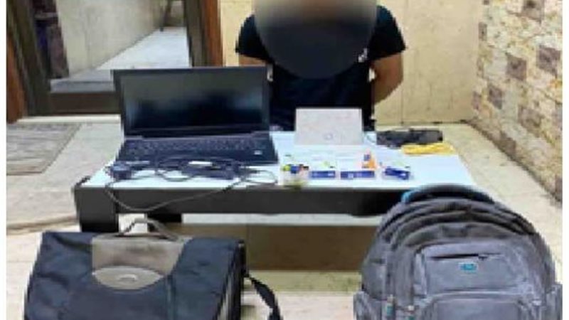المتهم والمضبوطات