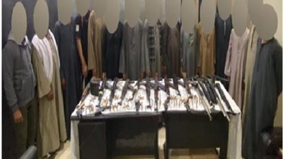 بالصور .. حملة أمنية بأسيوط لضبط حائزى الأسلحة النارية والذخائر غير المرخصة