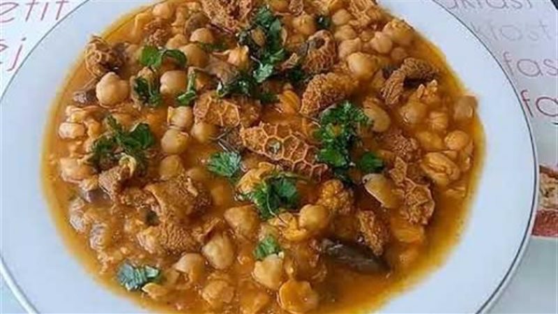 طريقة عمل كرشة بالحمص