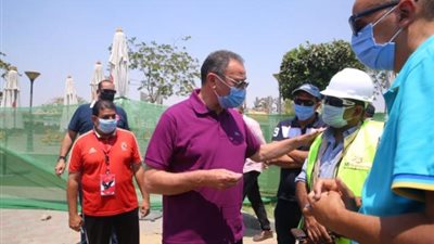 الخطيب يطمئن على أعمال تطوير منشآت فرع مدينة نصر