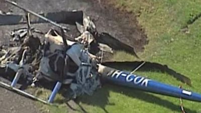 مصرع 3 أشخاص في حادث تحطم طائرة مروحية بموسكو