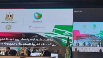 توقيع عقود ترسية مشروع الربط الكهربائي بين مصر والسعودية