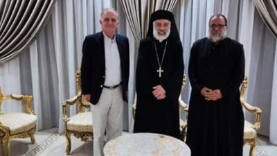 شاهد.. «الكنيسة الكاثوليكية» تستقبل مسؤول أخوية السجون العالمية