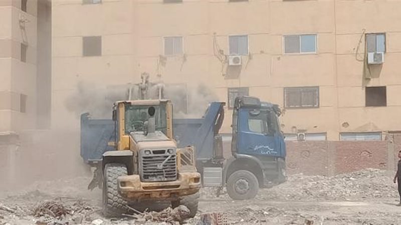 إزالة المخالفات بهضبة