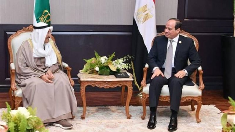 السيسى وامير الكويت