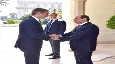 السيسى يبحث مع رئيس وزراء اليونان تعزيز العلاقات الثنائية