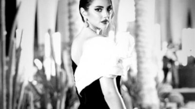 درة تتألق بالأبيض والأسود عبر ”انستجرام”