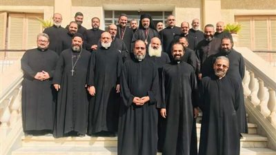 صور بطريرك الكاثوليك يزور الرياضة الروحية السنوية لكهنة إيبارشية أبوقرقاص