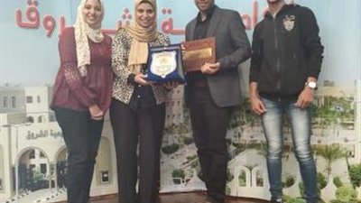 قسم الإعلام بجامعة المنيا يحصد المركزين الأول والثالث بمهرجان الشروق لمشروعات التخرج