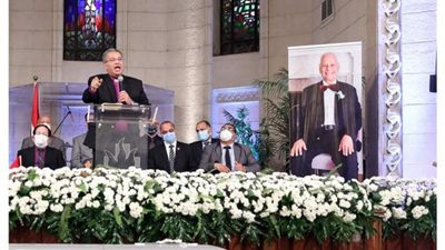 شاهد.. الطائفة الإنجيلية تودع الشيخ كامل خله