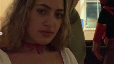 نجلة الهضبة تثير الجدل أثناء احتفالها بالهالوين