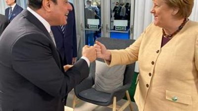 السيسي يلتقى ميركل على هامش قمة تغير المناخ فى جلاسجو