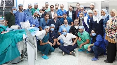 بالصور .. تغيير صمام اورطى بدون جراحه لمريضة عمرها 72 عاماً بطب حلوان