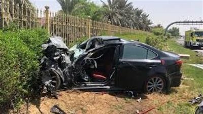 إصابة عاملين وسيدة في حادث تصادم ببني سويف