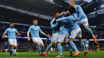 مانشستر سيتى يتقدم على مانشستر يونايتد بهدفين نظيفين في الشوط الأول
