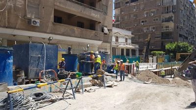 وزير النقل يتابع إصلاح عمارة الشربتلي بالزمالك