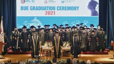 بحضور وزيرة الهجرة .. الجامعة البريطانية تحتفل بتخريج دفعة جديدة من طلابها