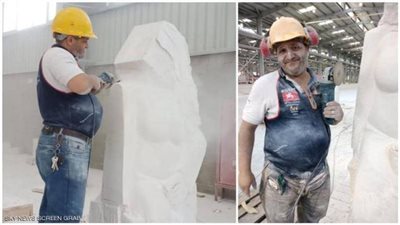 مصر تنهض.. نحات التمثال : هغير الاسم.. ومحدش يقدر يمنعني عن تحقيق حلمي