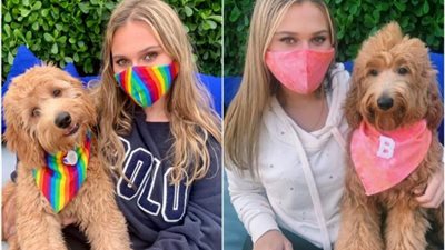 آخر تقاليع كورونا الـ«باندانا».. احمى كلبك بأحدث صيحات الكمامة