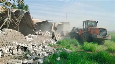 شاهد.. «الجيزة» تزيل 13 حالة تعدي علي النيل وأراضي زراعية في هذه المناطق