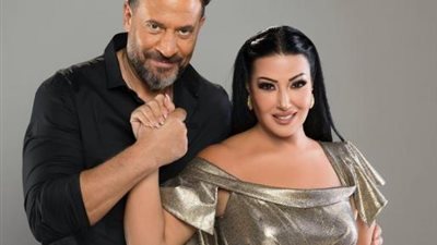 سمية الخشاب برفقة  ماجد المصرى من برنامج ”بصراحة مع”