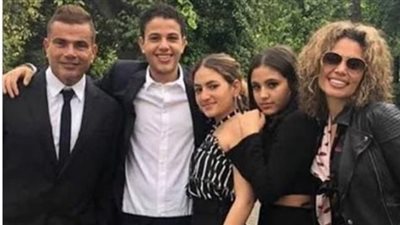 أسرة عمرو دياب تحتفل بعيد ميلاد التوأم عبدالله وكنزي بطريقة مختلفة