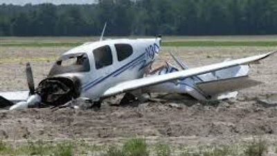 وفاة شخصين إثر سقوط طائرة بمهبط مطار الجونة