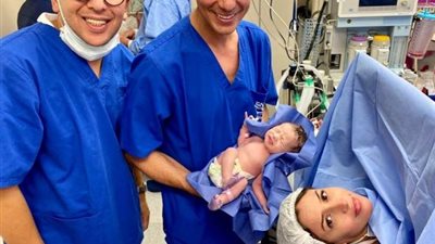 صورة.. جنات ترزق بمولودتها الثانية وتطلق عليها اسم ”جوليا”