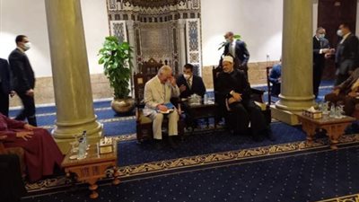 شيخ الأزهر يستقبل الأمير تشارلز وزوجته بالأزهر الشريف