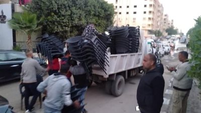 بالصور.. غلق وتشميع 25 مقهي ومطعم ومحل مخالف ورفع 1750 حالة إشغال بحدائق الأهرام