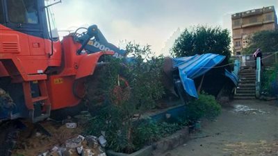 شاهد.. «الجيزة» تشن حملات إزالة مكثفة في العياط ومنشأة القناطر